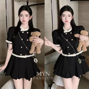 Áo tiểu thư lizsa dễ thương cổ ren áo kiểu nữ phối bèo vải umi hàn co giãn thiết kế 8 cúc dọc dáng croptop cực đẹp