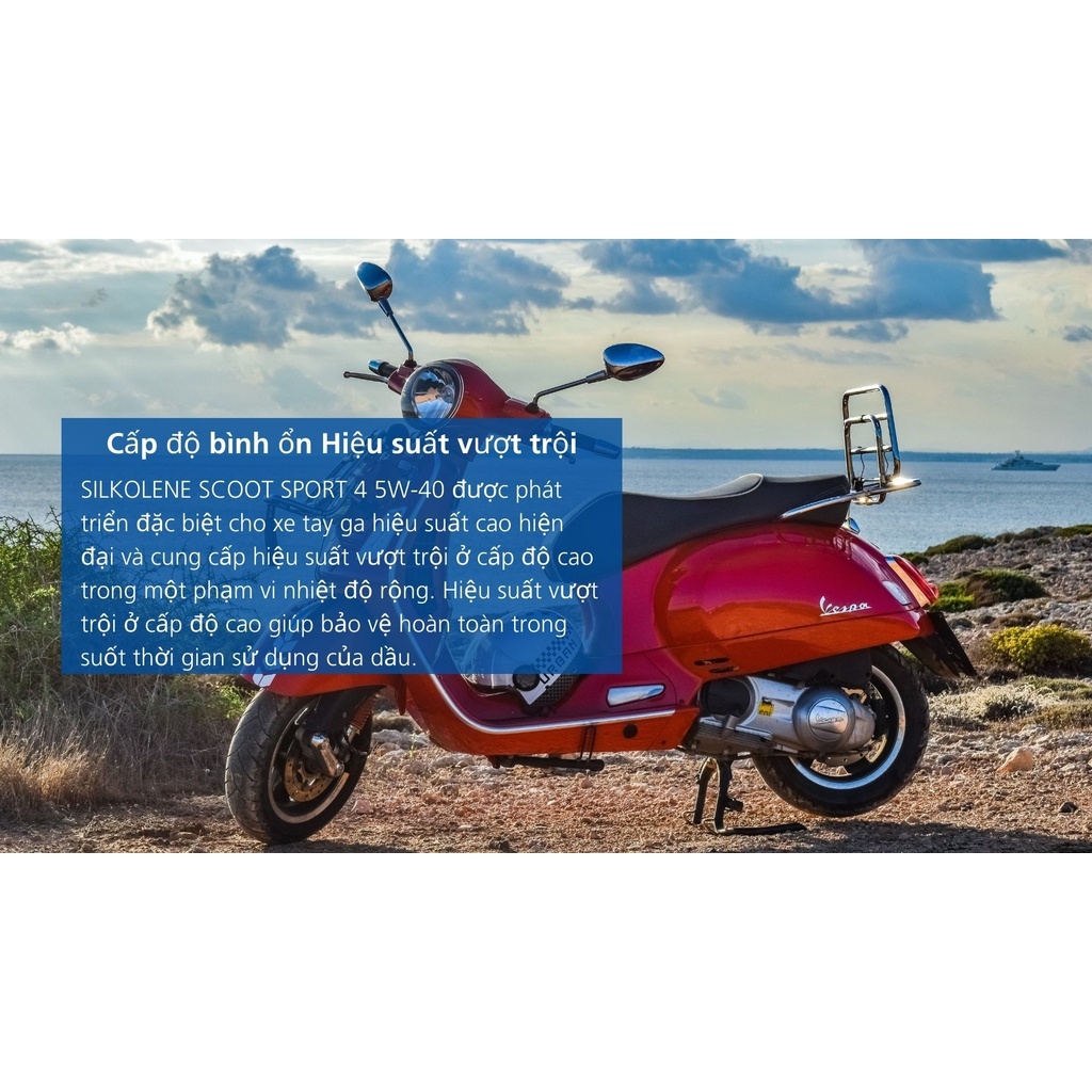 Combo 2 sản phẩm dầu động cơ Silkolene Scoot Sport 4 5W-40 1L (VN) và dầu hộp số Silkolene Scooter Gear Oil 120ml (INDO) | BigBuy360 - bigbuy360.vn