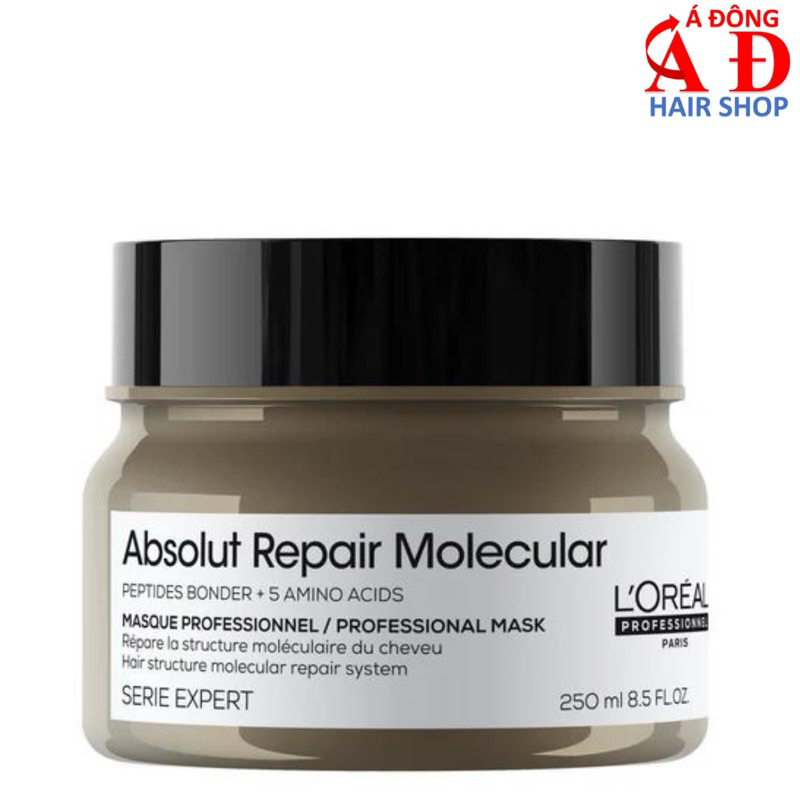 Dầu hấp ủ dưỡng tóc L'Oreal ARM Absolut Repair Molecular Mask siêu phục hồi cấp phân tử Peptides