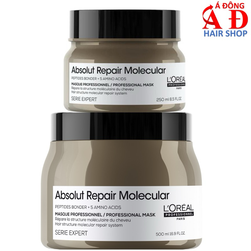 Dầu hấp ủ dưỡng tóc L'Oreal ARM Absolut Repair Molecular Mask siêu phục hồi cấp phân tử Peptides