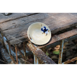 Chén Gốm Vẽ Hoa/Gà/Phết Xanh Size To 9.5cm - Đổ Bánh Bèo - Nướng Trứng -Chén Chấm -Gốm Xưa Lái Thiêu Cho Người Hoài Niệm