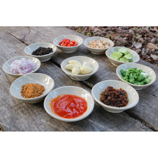 Chén Bánh Bèo Men Kem Cổ 7cm - Chén Chấm - Đựng Gia Vị - Nước Mắm - Muối Tiêu - Gốm Xưa - Gốm Lái Thiêu