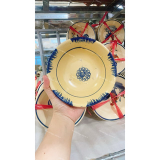 Tô Gốm Xưa Phết Xanh/Chỉ Xanh Nam Bộ Size 14cm - Đựng Bún Chả - Làm Tô Cơm - Chè - Gốm Lái Thiêu Xưa Cho Người Hoài Niệm