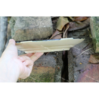 Dĩa Gốm Phết Xanh Cổ Xưa Size Đại Phẳng Đường Kính 22cm (Dĩa Mét) - Gốm Xưa Lái Thiêu Cho Người Hoài Niệm - Gốm Nam Bộ