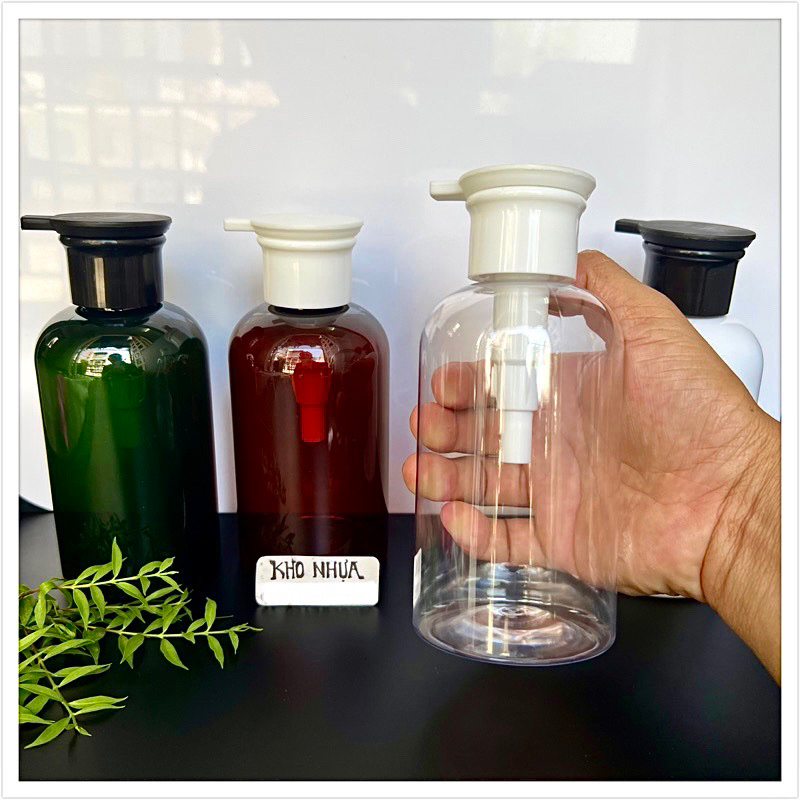 CHAI NHỰA RỖNG 350ml 300ml 500ml - Chai nhựa pet vòi nhấn nhỏ giọt pumb ...