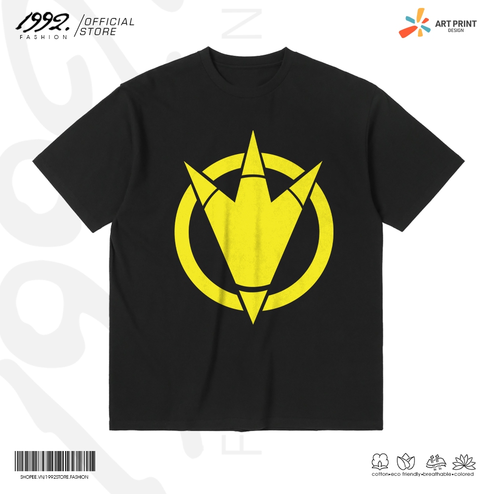 Áo thun Unisex Bakuryuu Sentai Abaranger Logo Name Cotton 100% ngắn tay ...