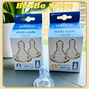 Núm ti thay thế bình sữa Dr Browns Option Plus Cổ hẹp đủ size