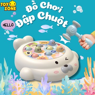 Đồ Chơi Đập Chuột Hình Hải Cẩu Kèm Bàn Xoay 360 Độ - Có Hiệu Ứng Nhạc Hấp Dẫn Giúp Tăng Cường Vận Động Tay Và Mắt Cho Bé
