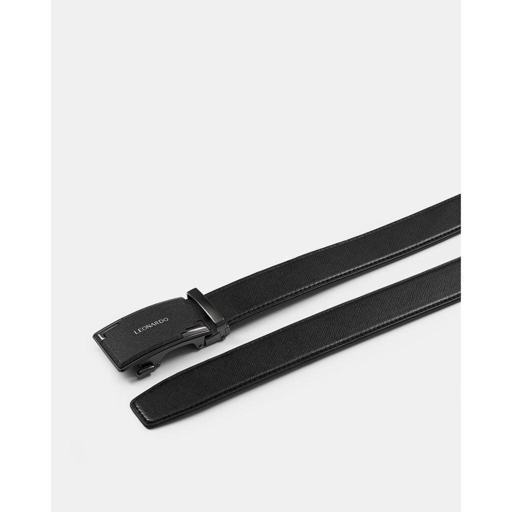 Ảnh Thắt Lưng Nam Khóa Tự Động Quickfit Sage Chất Liệu Microfiber & Vân Da Taiga Thương Hiệu LEONARDO 2