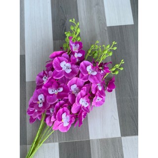 COMBO 10 Cành Lan Hồ Điệp Bé 💥HÀNG CAO CẤP💥 Lan Hồ Điệp 60cm, Thân Lan Bằng Nhựa Bọc Thép Dễ Dàng Tạo Kiểu