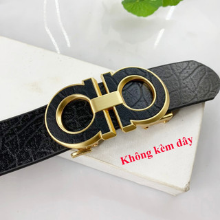 Mặt khoá thắt lưng nam không kèm dây kiểu chữ a gạt tự động dùng cho dây có răng cưa