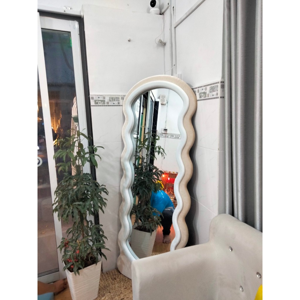 Gương soi toàn thân dáng lượn sóng cao cấp NHU Y DECOR Gương Decor Studio, kích thước màu sắc tự chọn