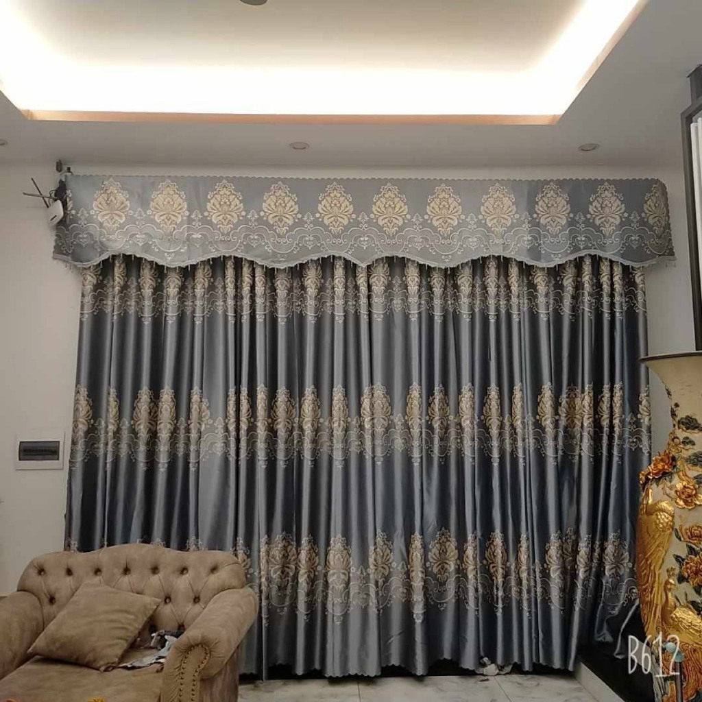 RÈM GẤM NGỌC TRAI GHI HOẠ TIẾT LOẠI 1 SIÊU DÀY ( TRỌNG LƯỢNG 900 GRAM/ 1M VẢI ) Chống nắng 98% | BigBuy360 - bigbuy360.vn