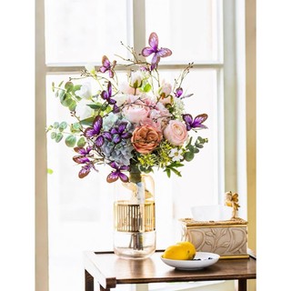 Hoa Cánh Bướm Decor 6 Con 💥HÀNG CAO CẤP💥 Hoa Bướm Lụa Thanh Lịch, Trang Trí Nhà Cửa Vintage