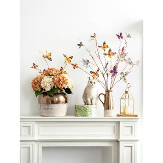 Hoa Cánh Bướm Decor 6 Con 💥HÀNG CAO CẤP💥 Hoa Bướm Lụa Thanh Lịch, Trang Trí Nhà Cửa Vintage