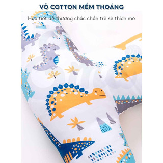 Gối tựa đầu ngủ trên ô tô mềm mại thay thế đai an toàn cho trẻ chống nghẹo cổ, tùy chỉnh dễ dàng