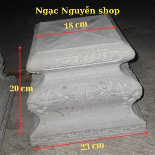 Khuôn đúc đôn nấm, chân vuông, chất liệu nhựa abs