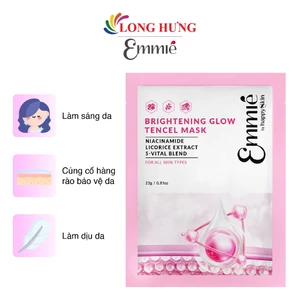 Mặt nạ vải sinh học Emmié By Happyskin Brightening Glow Tencel Mask (1 miếng/5 miếng)
