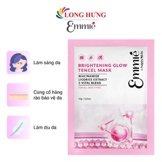 Mặt nạ vải sinh học Emmié By Happyskin Brightening Glow Tencel Mask (1 miếng/5 miếng)