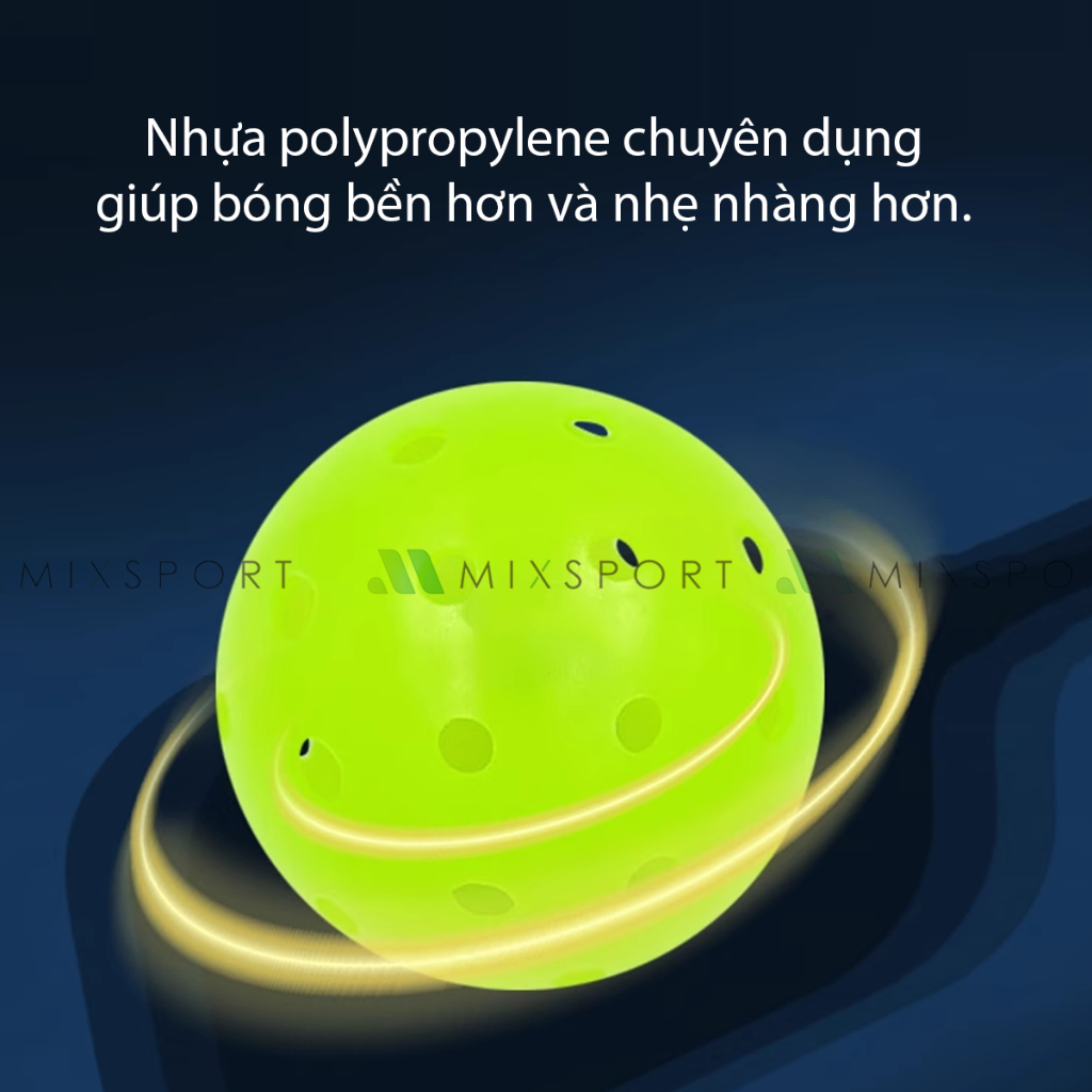 Ảnh Bóng Pickleball Mixsport Set 6 Quả Đường Kính 74mm Dùng Để Tập Luyện Và Thi Đấu Trong Nhà Ngoài Trời 3