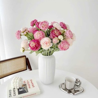 Cành Trà Kép 💥HÀNG CAO CẤP💥 Hoa Hồng Trà Lụa Form To, Phong Cách Cổ Điển Decor Nhà Cửa, Tiệc Cưới