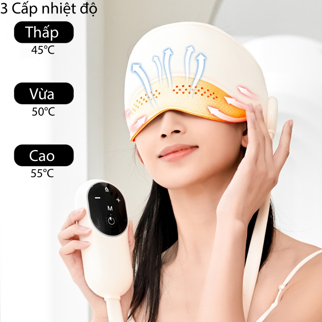 Ảnh Máy massage đầu tích hợp massage mắt Lescolton mát xa đầu, mát xa mắt giúp thư giãn , giảm đau mỏi, ngủ ngon giấc hơn 3