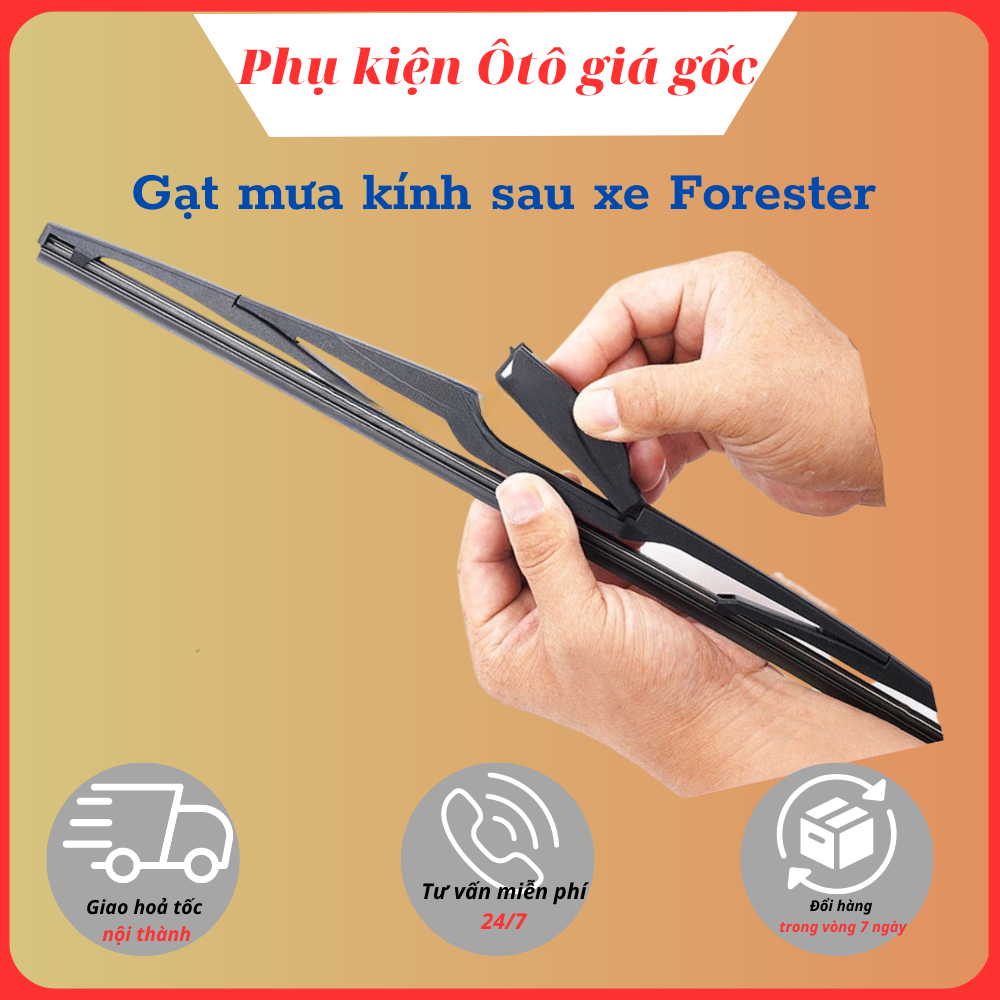 Gạt mưa sau xe, gạt mưa kính hậu xe Subaru Forester, gạt mềm silicon, chuẩn theo xe - TSG 354