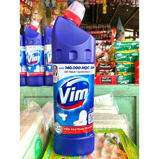 Vim - Chất tẩy rửa bồn cầu và nhà tắm - chai 880mL - xanh biển