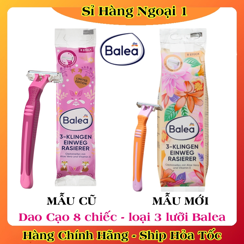[ Có Che Tên]  DAO CẠO LÔNG 2 và 3 Bổ Sung Vitamin E LƯỠI - NỘI ĐỊA ĐỨC BALEA
