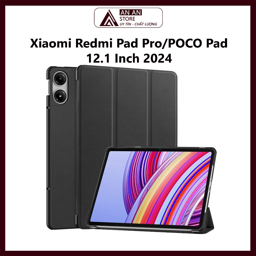 Bao Da Cover Cho Xiaomi Redmi Pad Pro / POCO Pad 12.1 Inch 2024 Smart ...