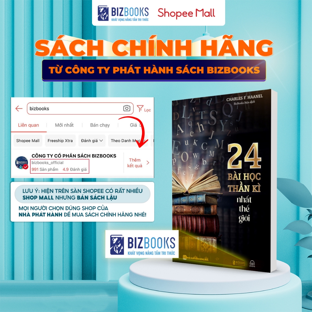 Sách 24 Bài Học Thần Kì Nhất Thế Giới - Khai Thác Sức Mạnh Trí Tuệ Và Thu Hút Những Điều Bản Thân Mong Muốn Bizbooks