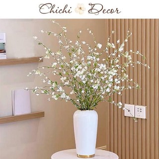 Combo 2 Cành Tuyết Mai 13 Nhánh 💥HÀNG CAO CẤP💥 Hoa Mận 120cm Trẻ Trung, Trang Trí Nhà Cửa, Trang Trí Tết Siêu Đẹp