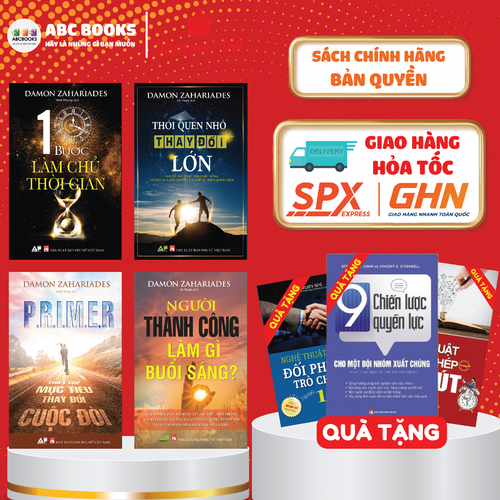 Sách - Bộ 4 Cuốn Sách Phát Triển Bản Thân Với Bí Quyết Thành Công: Thói Quen Nhỏ, Thành Tựu Lớn