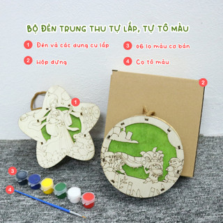Đèn trung thu tự lắp, tự tô màu cho bé (Madoca)