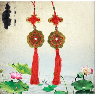 🌸BÁN CHẠY🌸 Dây Xu Mai Hoa Thập Toàn treo ô tô phong thủy 10 Cánh #Maihoathaptoan