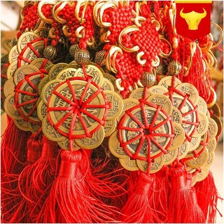 🌸BÁN CHẠY🌸 Dây Xu Mai Hoa Thập Toàn treo ô tô phong thủy 10 Cánh #Maihoathaptoan