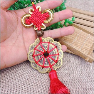 🌸BÁN CHẠY🌸 Dây Xu Mai Hoa Thập Toàn treo ô tô phong thủy 10 Cánh #Maihoathaptoan