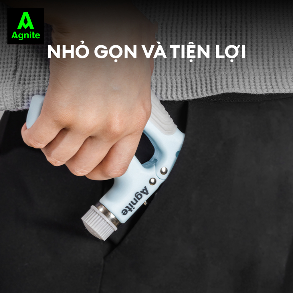 Kìm bóp tập cơ tay chính hãng Agnite, tăng lưu thông máu, dễ mang theo, nhiều mức lực, có đếm số - ER021