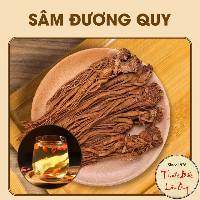 Đương quy củ 200g, sâm đương quy, củ to, khô, thơm - Lãn Ông