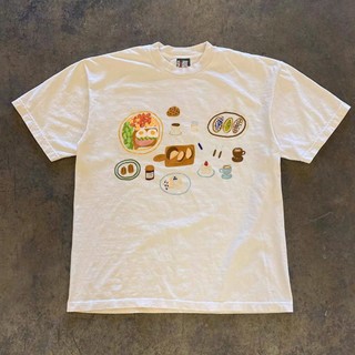 Áo Phông Cộc Tay Hè Form UNISEX Phối Bữa Ăn Điệu , Áo Thun Chất Liệu Cotton Khô Mềm Mịn Thoáng Khí Thấm Hút Mồ Hôi