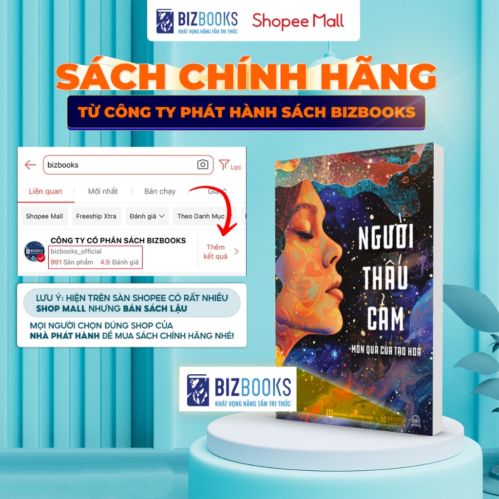 Sách Người Thấu Cảm - Món Quà Của Tạo Hóa - Cân Bằng Giữa Lý Trí Và Cảm Xúc - Bizbooks