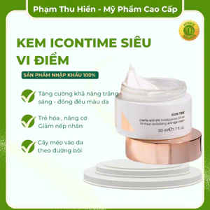 KEM ICONTIME SIÊU VI ĐIỂM - Chống Lão Hoá Xoá Nhăn - Căng Bóng Và Trắng Da Mạnh Mẽ