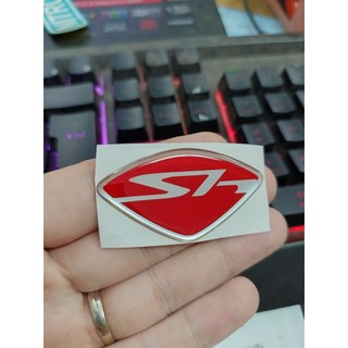 tem logo mặt nạ sh ý đỏ sporty hàng loại 1 đẹp như zin keo nhật siêu dính siêu bền