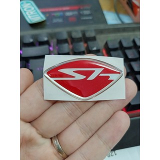 tem logo mặt nạ sh ý đỏ sporty hàng loại 1 đẹp như zin keo nhật siêu dính siêu bền