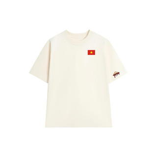 Áo thun UNISEX OVERSIZE form rộng nam nữ in hình CỜ TỔ QUỐC ngực trái Nón lá bên tay chất Cotton mềm mịn co dãn 2 chiều