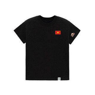 Áo thun UNISEX OVERSIZE form rộng nam nữ in hình CỜ TỔ QUỐC ngực trái Nón lá bên tay chất Cotton mềm mịn co dãn 2 chiều