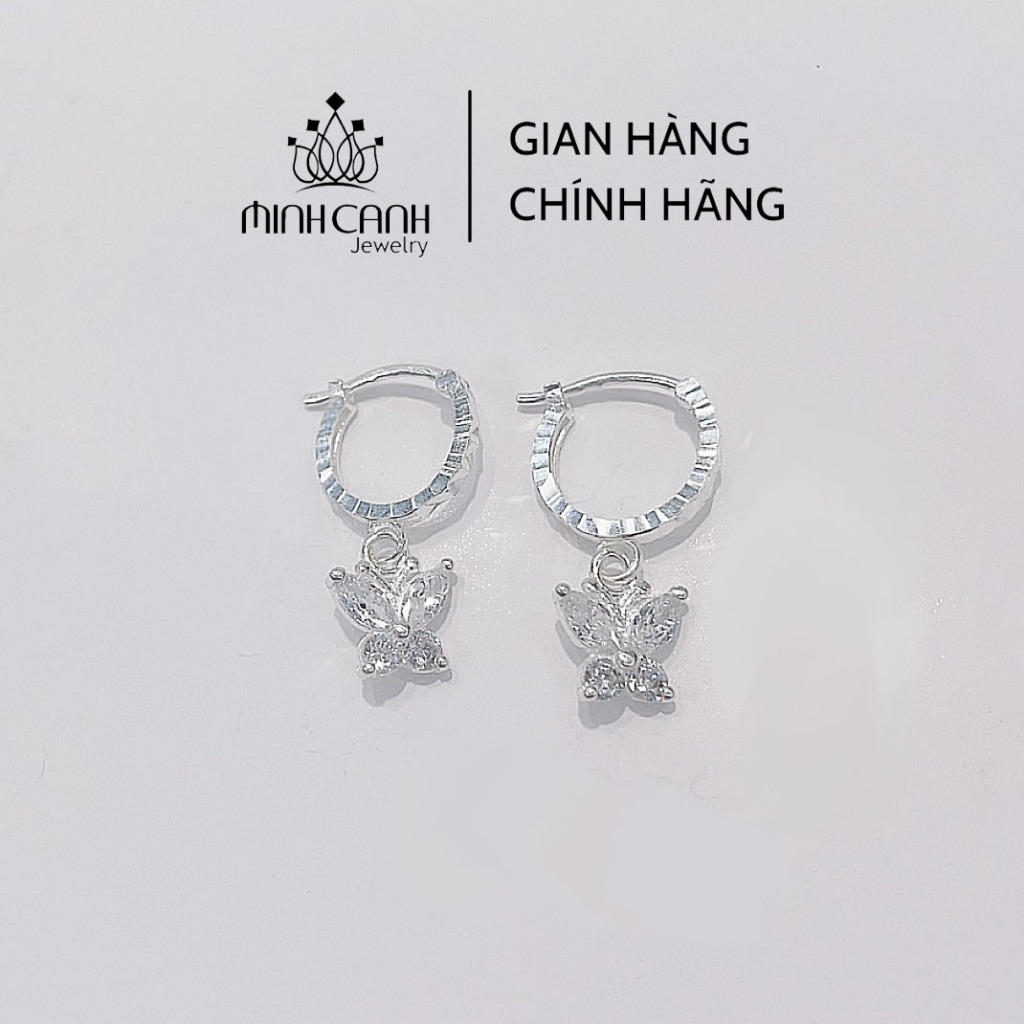 Ảnh Bông Tai Bạc Hình Bướm Xinh Xắn Cho Bé Yêu - Minh Canh Jewelry 1