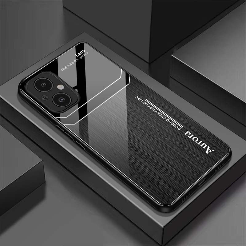 Ốp Lưng OPPO RENO 7Z 5G, RENO 8Z 5G Mặt Lưng Kính Cường Lực Sáng Bóng