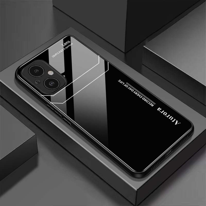 Ốp Lưng OPPO RENO 7Z 5G, RENO 8Z 5G Mặt Lưng Kính Cường Lực Sáng Bóng