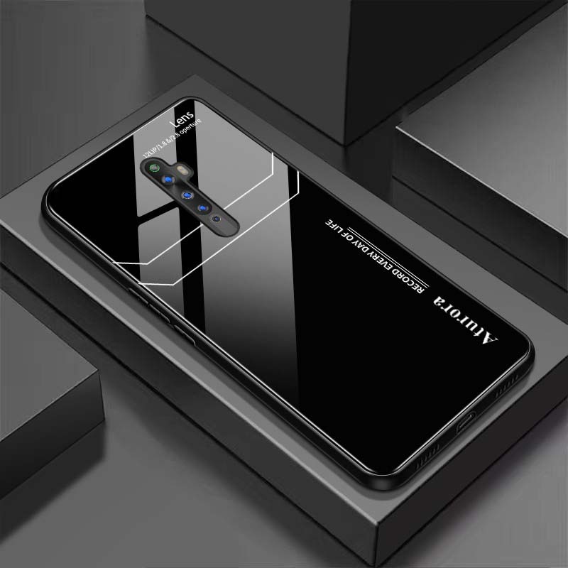 Ốp Lưng OPPO RENO 2F Mặt Lưng Kính Cường Lực Sáng Bóng